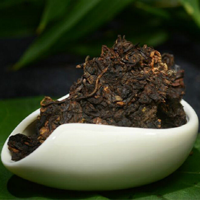 Organic Pu'er Tea Black Tea 357g Premium Ripe Pu-erh Tea Cake Cooked Puerh Tea