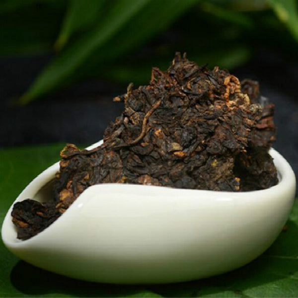 Organic Pu'er Tea Black Tea 357g Premium Ripe Pu-erh Tea Cake Cooked Puerh Tea