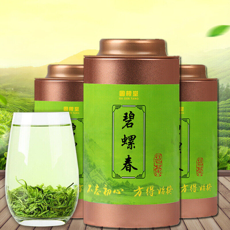 HelloYoung Healthy Drink Canned Top New Biluochun Green Tea Organic Weight Loss Tea 125g