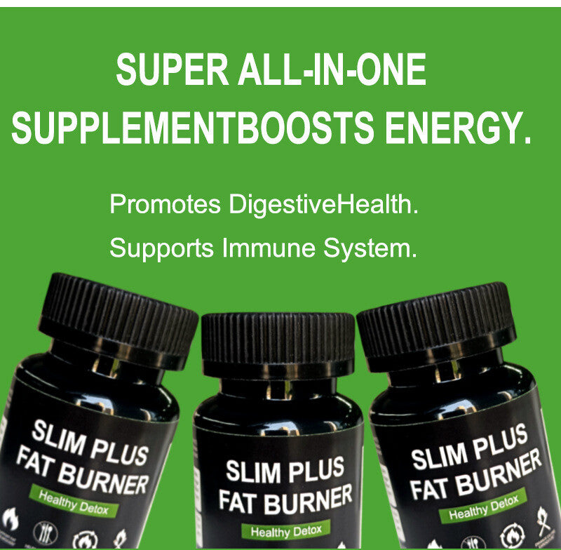 100% Authentic Organic Slim Plus Fat Burner healthy detox slimming capsule