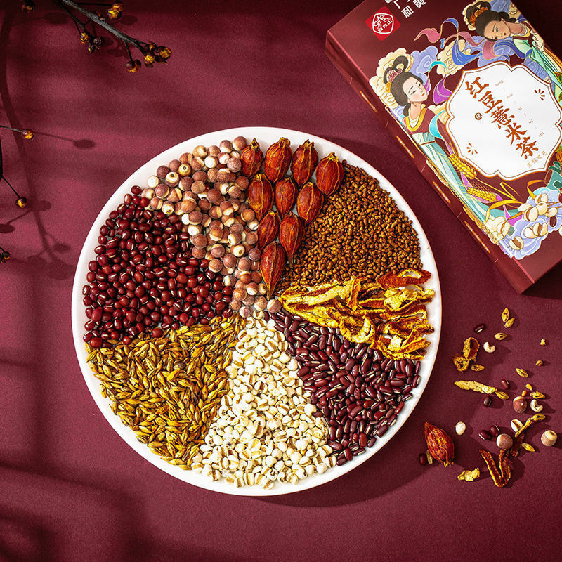 150g Hongdou Yimi Damai Cha Dehumidifying Red Beans Pearl Barley Tea Herbal Tea