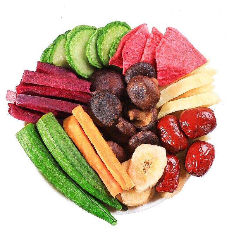 Dried Red Radish Mix Vegetable and Fruit Snacks Carrots Chips 500g/1.1LB