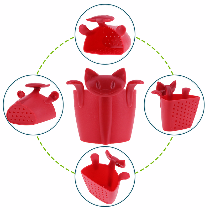 Cartoon Plastic Teabags Filter Coffee Tea Infuser Strainer Drinkware Accessories