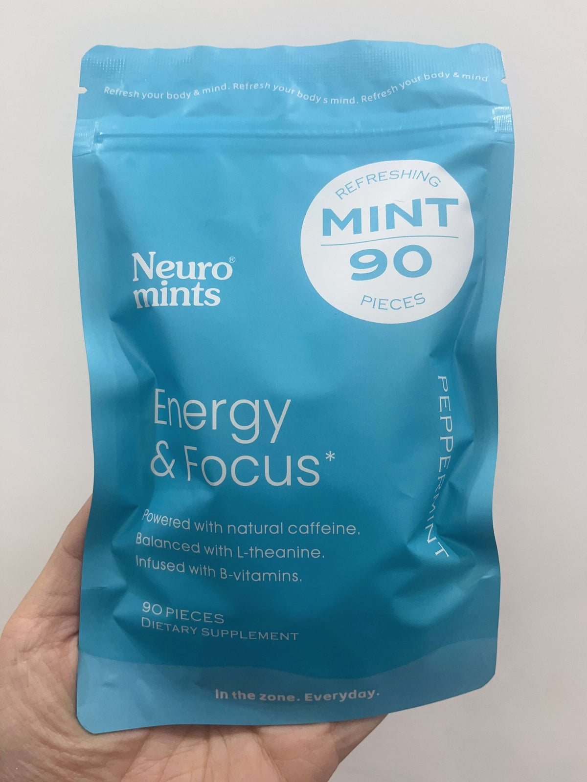 Neuro Mints Nootropic Energy Caffeine Mints | 40mg Caffeine + 60mg L-theanine + Main image