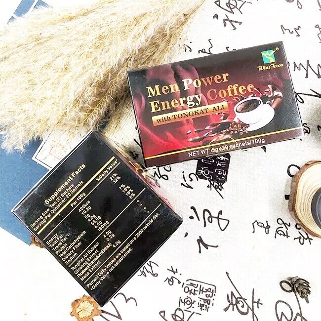 Men Power Energy Coffee Active Instant Black Coffee Maka Ginseng Coffee 5g*20bag Main image