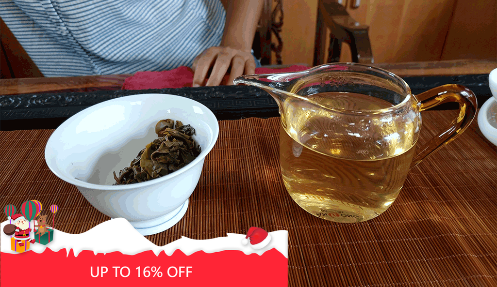 357g The First Village Lao Ban Zhang Menghai Cha Pu-erh Tea Cake Cha Puer Tea