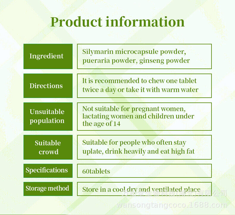 Silymarin Pueraria Mirifica Leber Pillen Tabletten heißer Verkauf