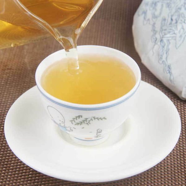 HelloYoung Pu'er Cha Tea Cake Health  Tea Top-grade Ancient Tree Ancient Tea 357g