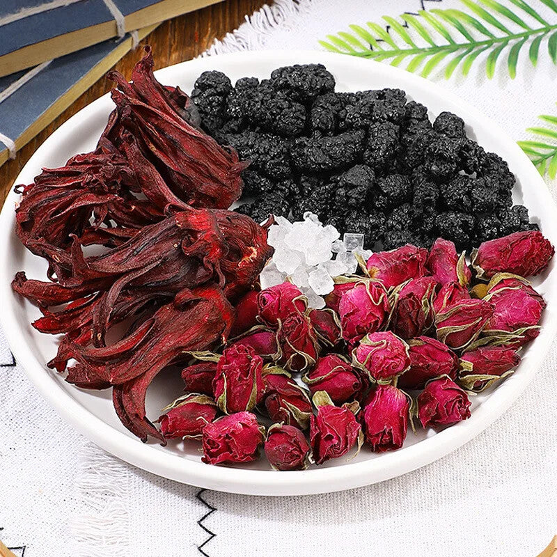 Goddess Beauty Drink Summer Fruity Sweet Tea Mulberry Rose Hibiscus Tea