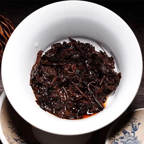 Yunnan Pu Erh Tea China Tea 357g Shu Puer Ripe Cake Cooked Menghai Golden Buds
