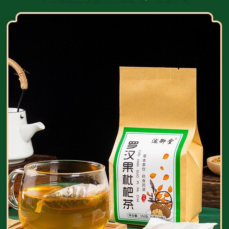 Herbal Luo Han Guo Tea with Loquat Mint and Chrysanthemum Secondary image