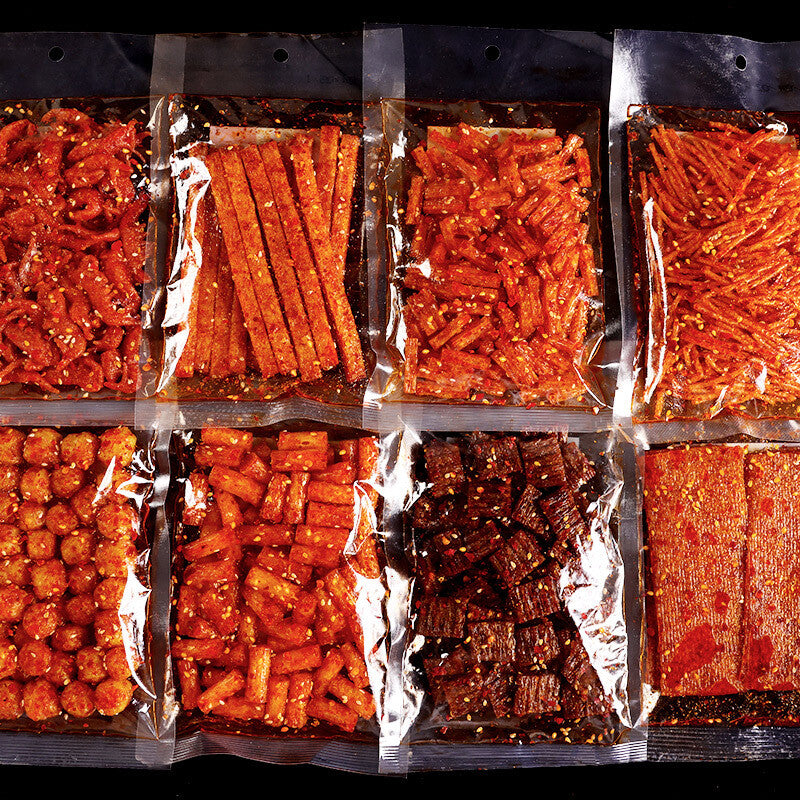 Retro spicy snack bag, classic childhood spicy and delicious spicy strips