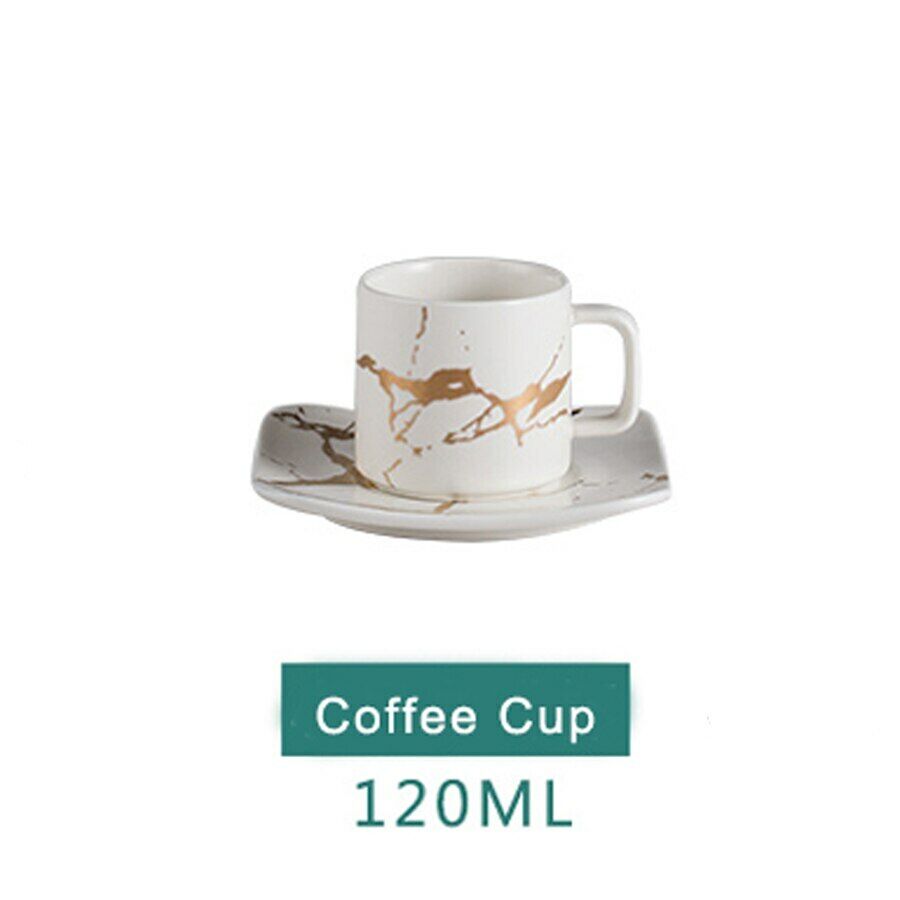 Water Cup Ceramic Tea Cup Saucer Set Porcelain Tea Cup Set Black Coffee Cup Set