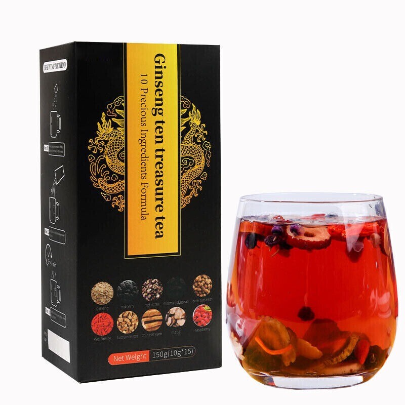 Ginseng Ten Treasure Tea Kidney Liver Red Date Tea Health Support
