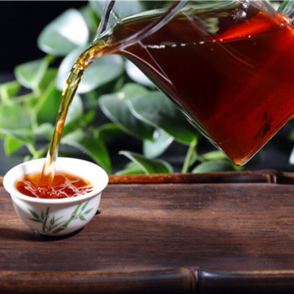 HelloYoung Tea Cake Healthy Palace Puerh 357g Top-Grade Pu-Erh Dark Tea Palace Puerh Cooked