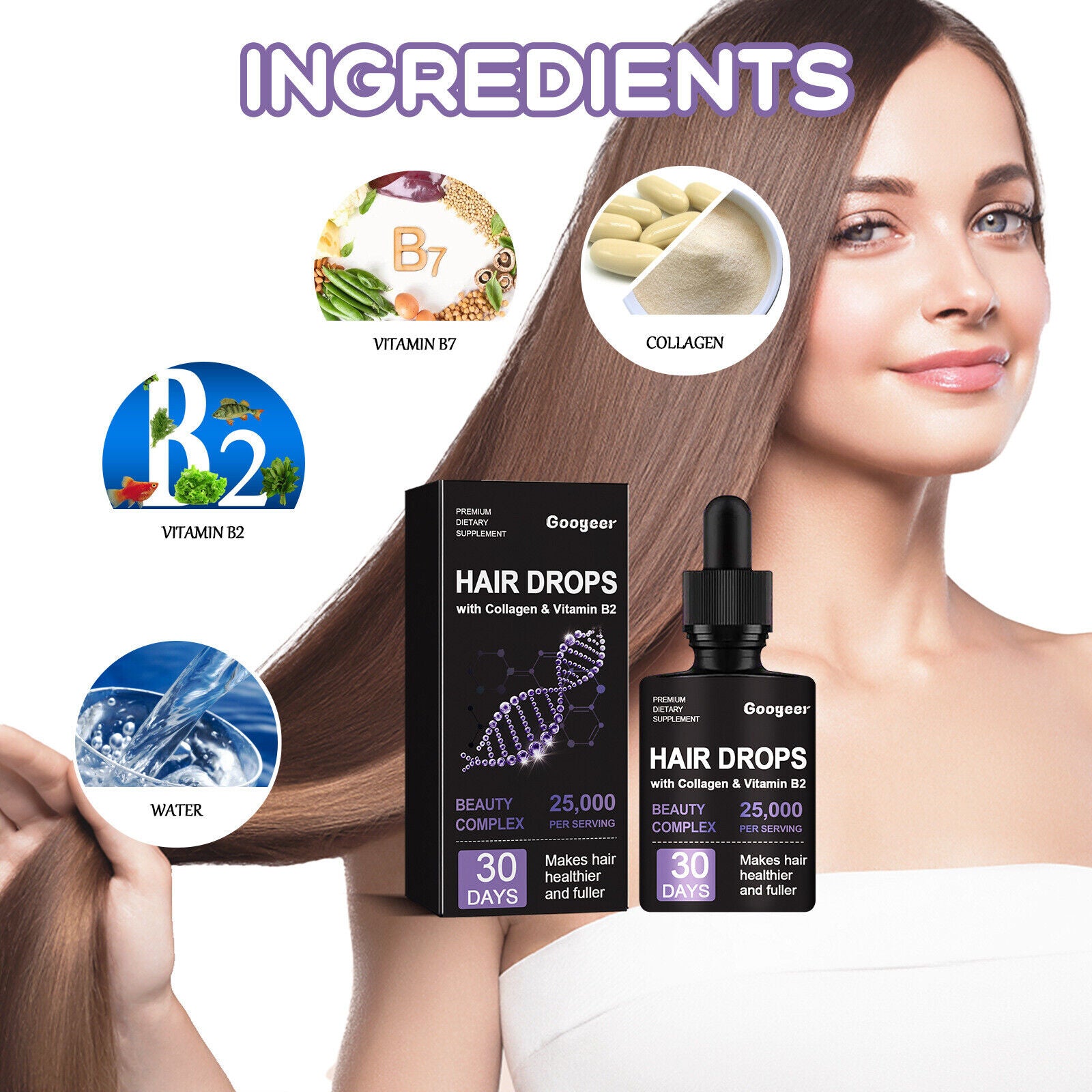 Follicle Dense Hair Drops Repair Follicles Hair Nourish Hair Root Thickening30ml