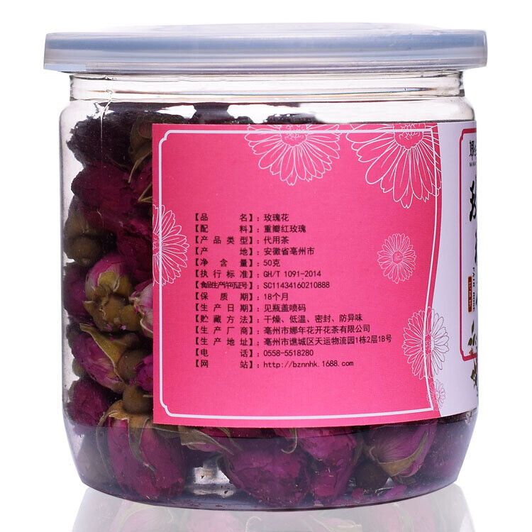 HelloYoung 50g Rose Tea Shandong Pingyin Rose TEA Herbal healthy Rose Secondary image