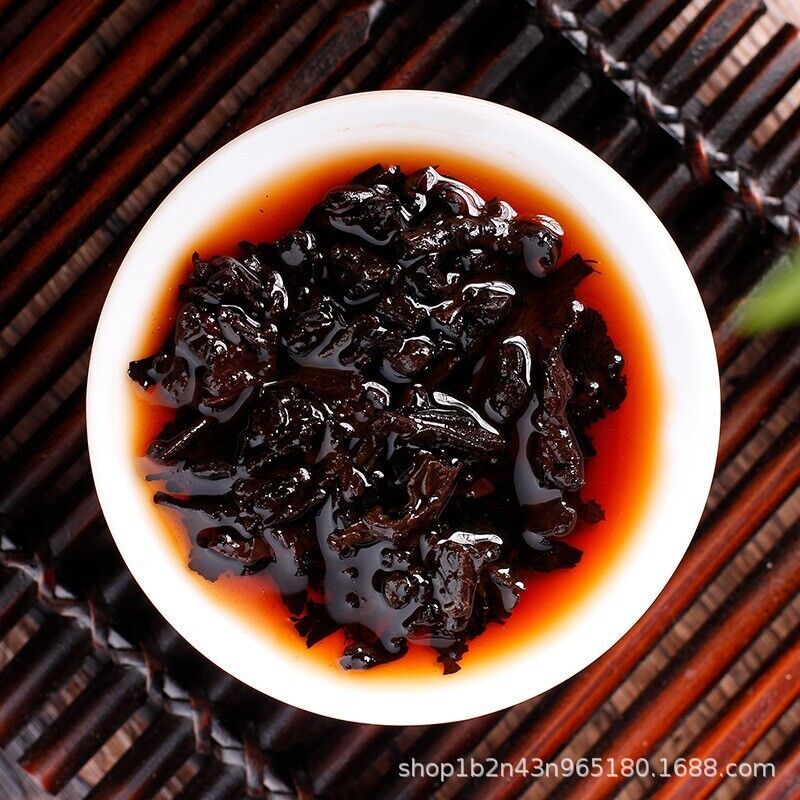 HelloYoung Yunnan Pu'er Tea Ripe Tea 357g Cake Tea Good Ripe Tea Golden Bud One Bite