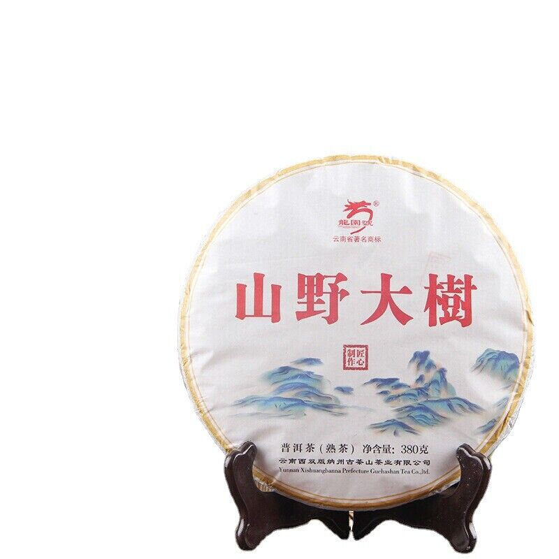 380g Premium Old Pu-Erh Cooked Tea Cake Yunnan Ancient Tree Puerh Black Tea Main image