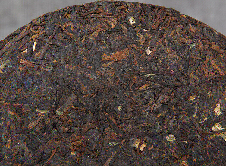 HelloYoung 357g Yunnan Pu'er Ripe Tea Cake 糯香普洱茶熟茶勐海七子饼糯米香普洱茶饼 357g