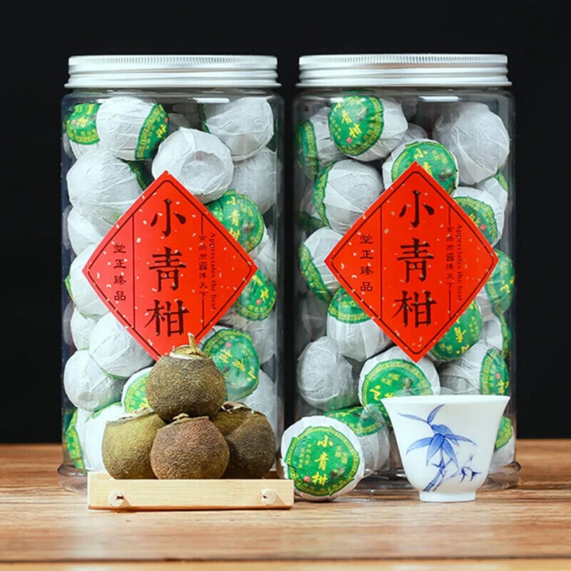 HelloYoung Dried Tangerine Cooked Puer peel ripe puer natural plant tea Xiao Qinggan 250g