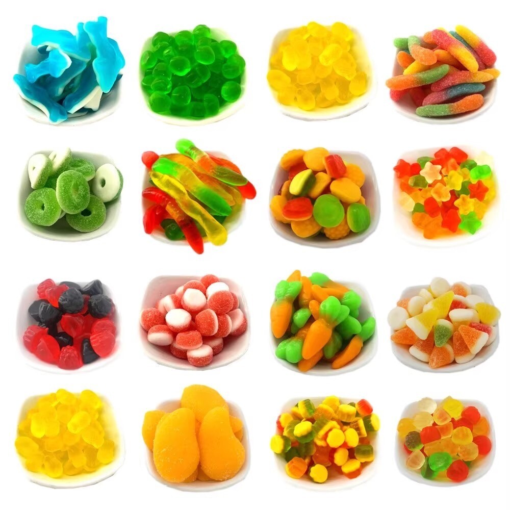German-Style Children's Gummi Candies, Hamburger & Cola Bottle Shapes, Bulk Pack Secondary image