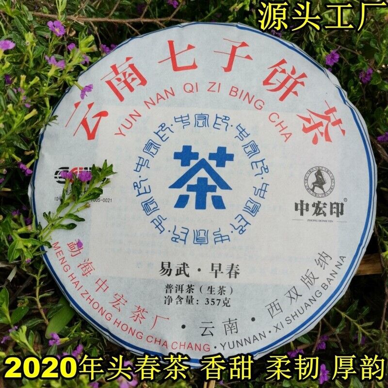 HelloYoung Early Spring Arbor Tea Classical Healthy Drink Authentic Yiwu Pu'er Tea 357g