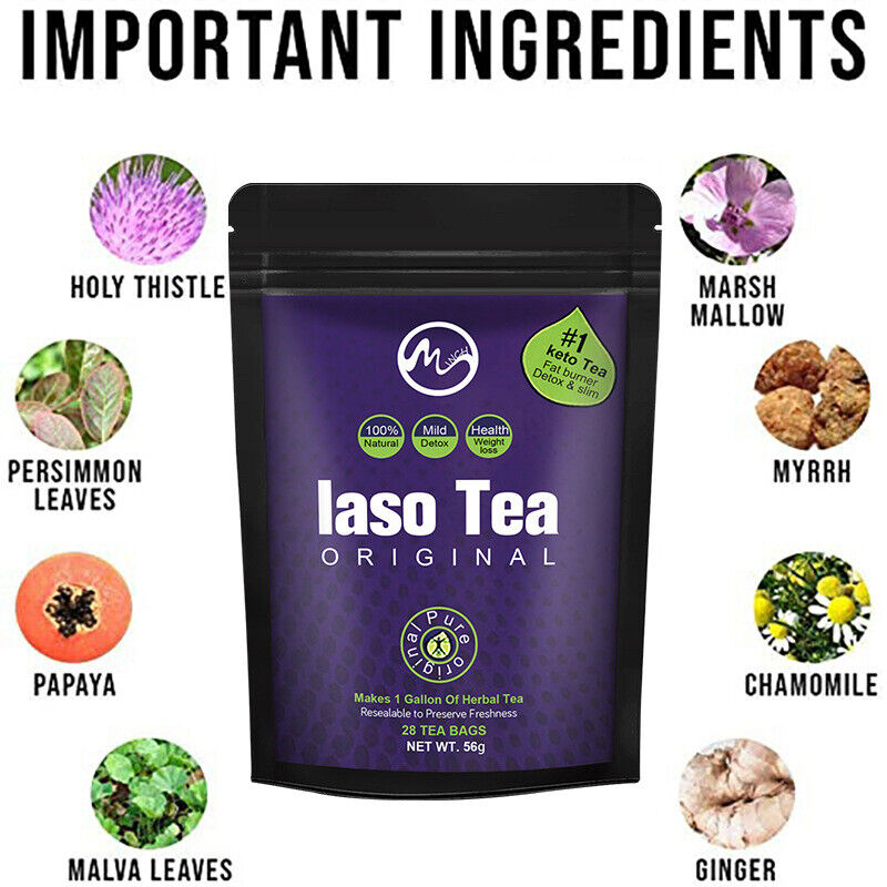 24 Hr Sale -🔥Iaso Tea Original 28 Detox Tea Loose Weight Slimming Tea 28 Bags Secondary image