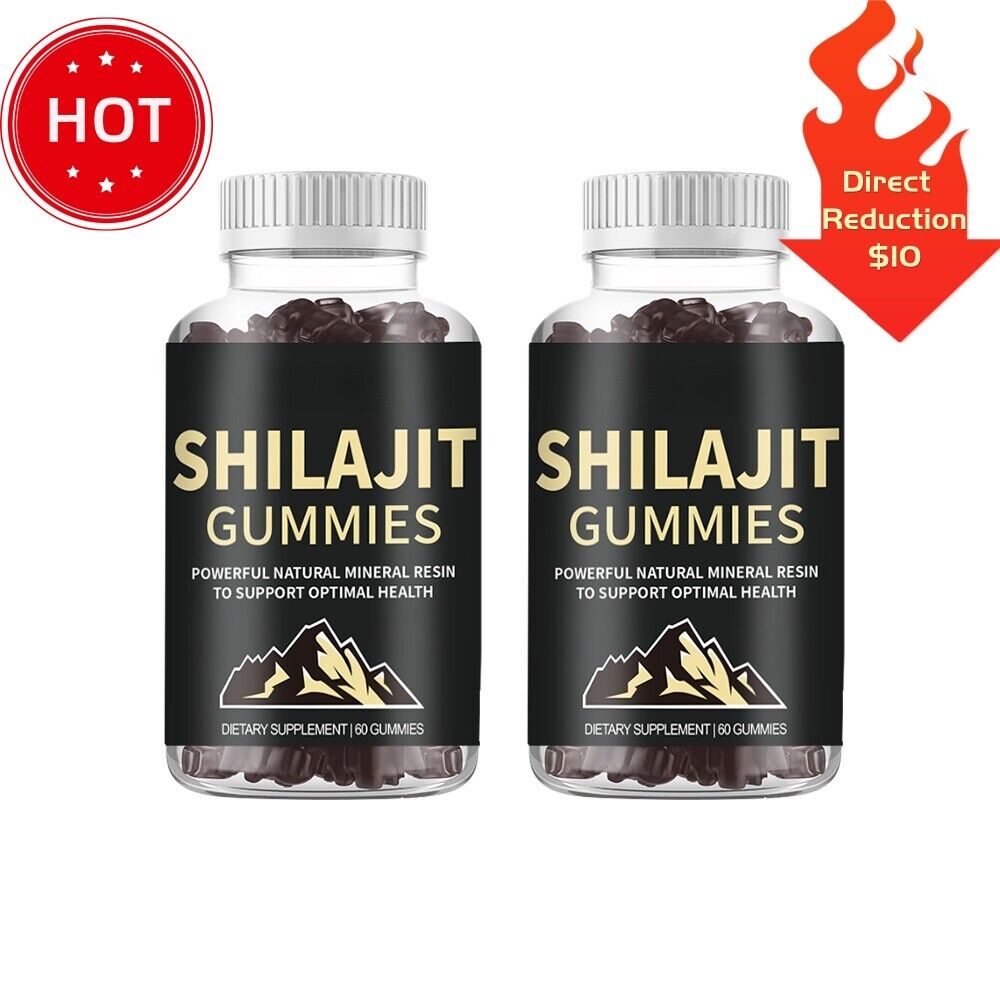 100% Immune Support Pure Himalayan Shilajit Gummies w/ AshwagandhaChaga Mushroom