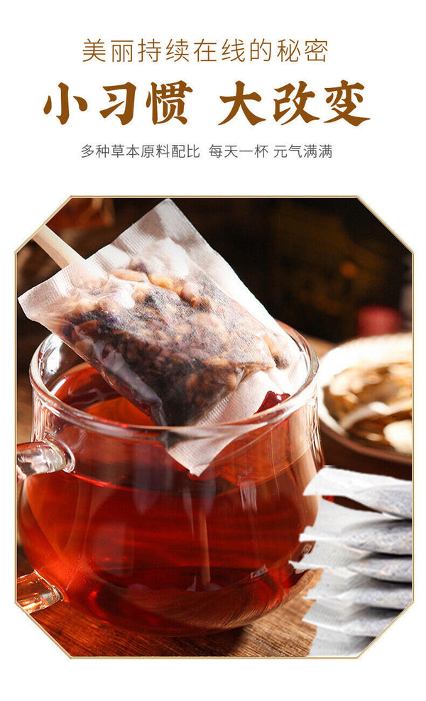 American Ginseng Lingzhi Astragalus Tea for Women’s Vitality Herbal Tea Bags