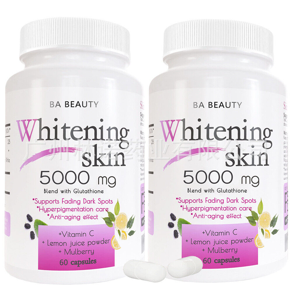 Easy toabsorb Whitening Skin 5000mg capsule|L-GLUTATHIONE PILLS-60/120caps