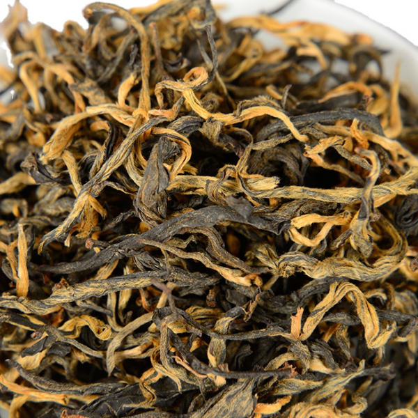 HelloYoung 500g Yunnan Fengqing Dian Hong Tea One Leaf Curved Strips Kung Fu Black Tea