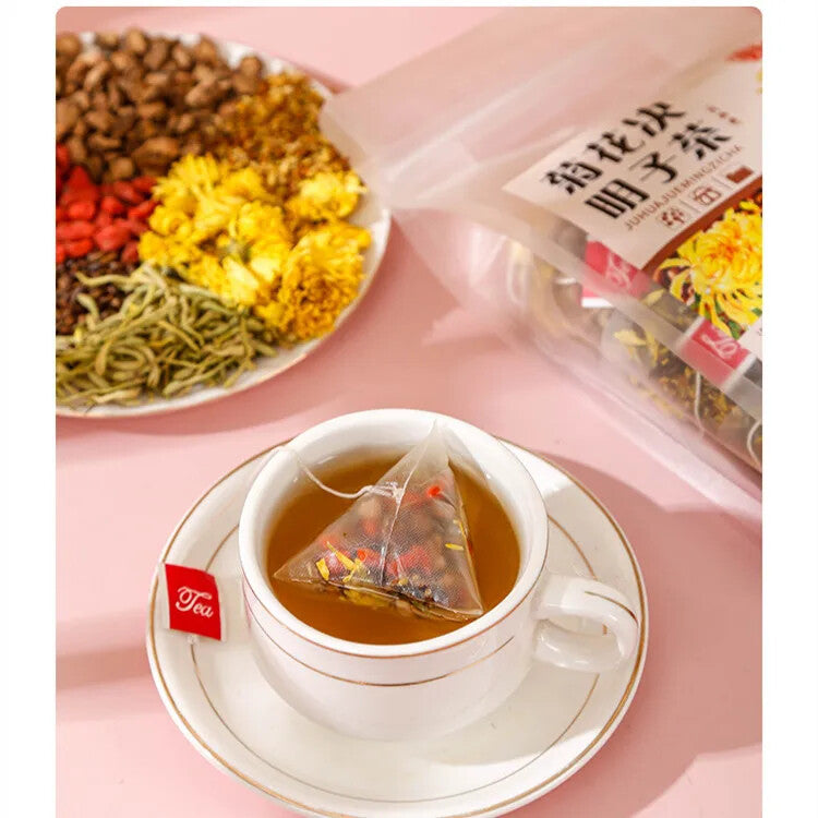 Chinese Chrysanthemum Medlar Tea Health Herbal Tea Liver Cleansing Detox Tea