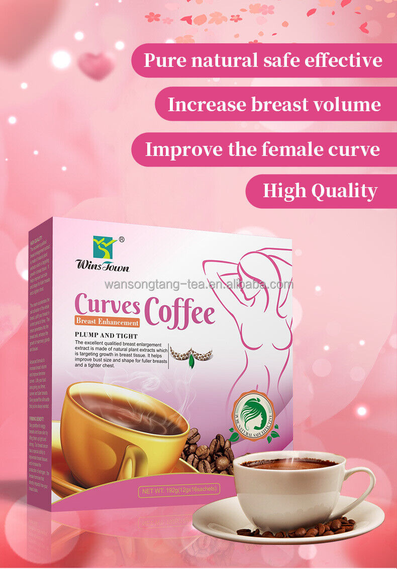 Breast Enlargement Coffee Herbal Big Herbal Big Breast Coffee 12g*16Sachets