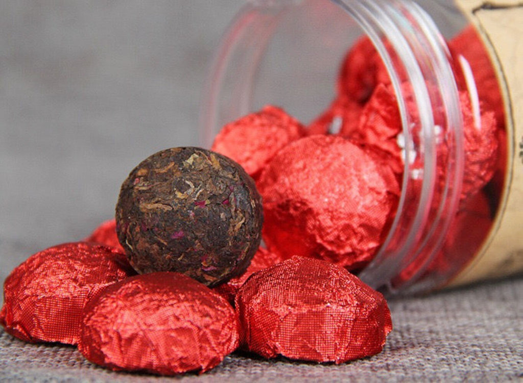 Yunnan Rose Ripe Pu-erh Mini Tuo Tea 100g Canned Loose Fragrant Blend
