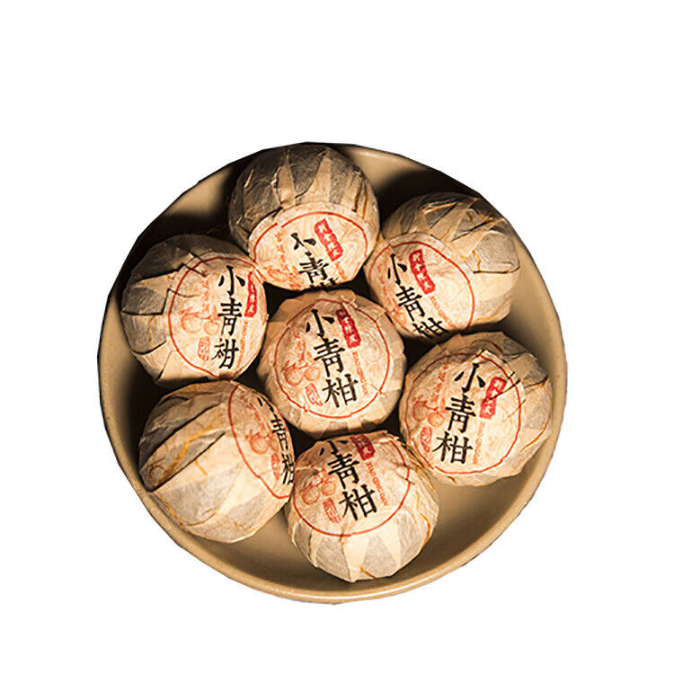 HelloYoung 500g Pu'er Tea Golden Bud Ripe Tea Leaves Small Citrus Orange Tea