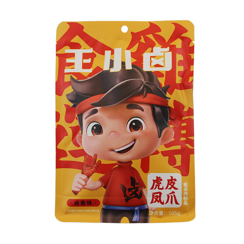 Wangxiaolu Chicken Feet Tiger Skin Chicken Feet 210g Instant Snacks 王小卤虎皮凤爪香辣卤味