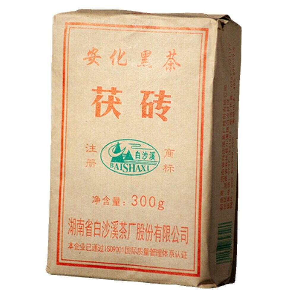 HelloYoung 300 g Hunan Anhua Baisha Xi Black Tea with Golden Flower Fu Cha Fu Brick HEI CHA Main image
