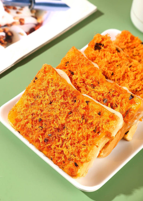 Seaweed Meat Floss Toast Sandwich Bread Snack Healthy Meal Replacement Bulk Box