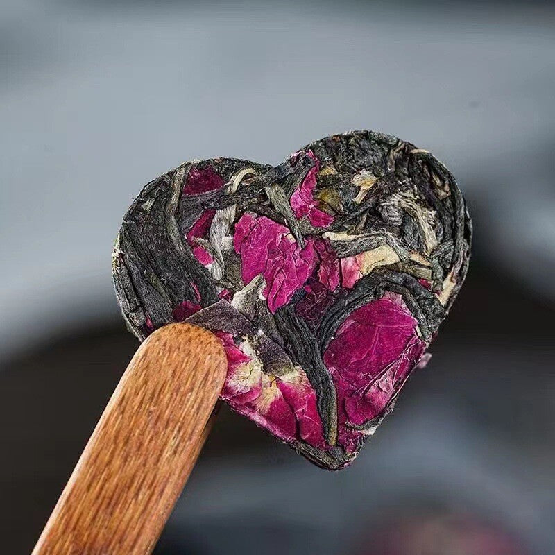 Beauty Heart Shape Rose Puerh Raw Tea chinese high quality puerh tea 500g Main image