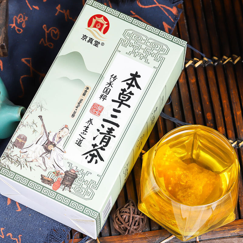 Herbal Three Cleansing Tea with Mulberry Mint Dandelion Senna Tea Bags