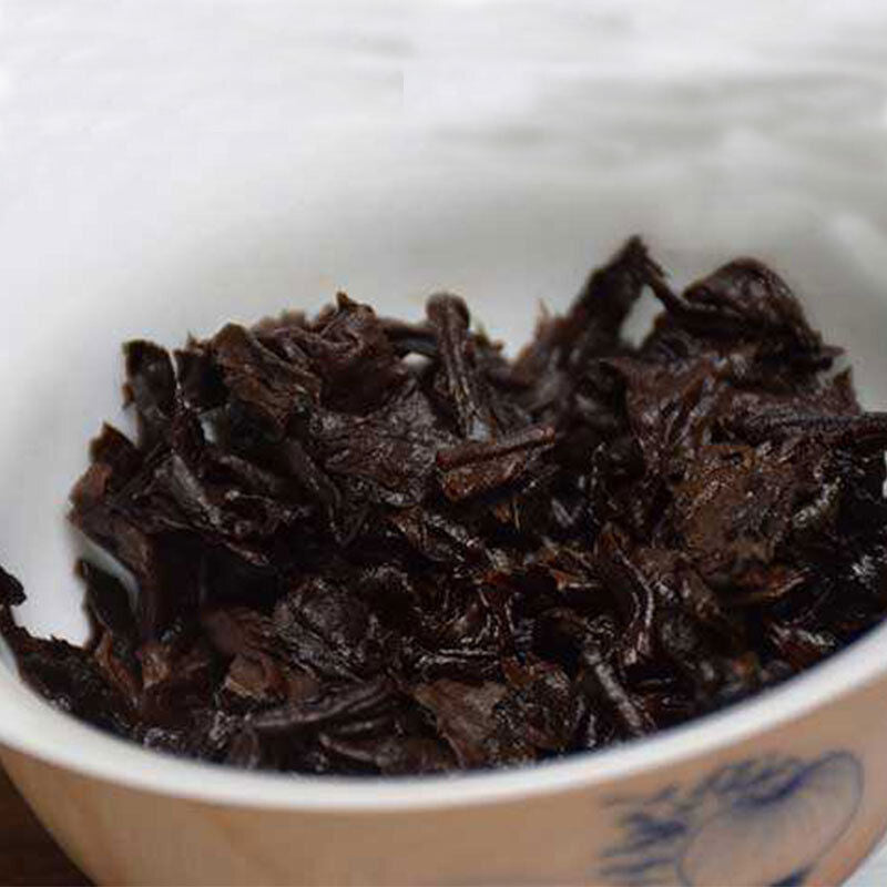 HelloYoung Yunnan Pu'er Ripe Tea Brick Jujube Scented Old Tea Brick 250g