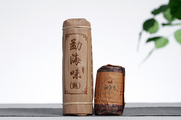 HelloYoung 200g Yunnan Pu'er Tea Menghai Flavor Xiao Longzhu Mini Bamboo Tube Ripe Tea
