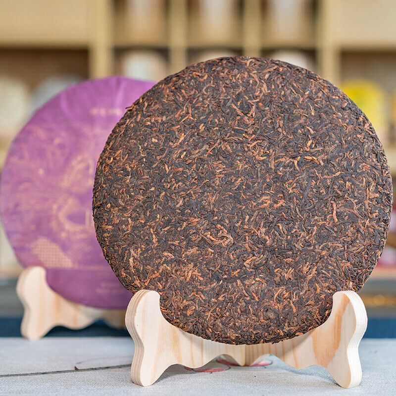 HelloYoung Palace Golden Bud Puerh Ripe Tea Cake Yunnan Ancient Tree Tea Cake 357g