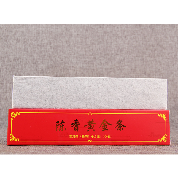 HelloYoung TeaAncient Tree Pu'er Tea Black Tea 300g Puerh Ripe Tea Aged Golden Bar Spring Tea