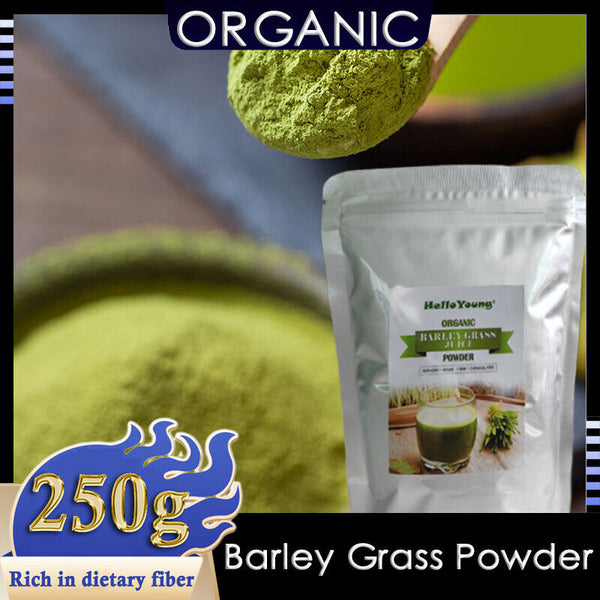 HelloYoung Imported Unsweetened Premium Organic Barley Grass & Trace Minerals