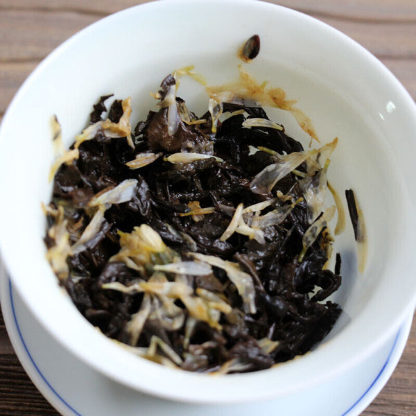 HelloYoung 500G 7gMini Chrysanthemum Pu-erh Ripe Tea Yunnan Chrysanthemum Pu-erh Round Cake