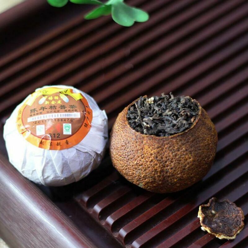 HelloYoung Tangerine Pu'er Tea Menghai Black Tea Natural Big Red Mandarin Pu-Erh Tea 500g