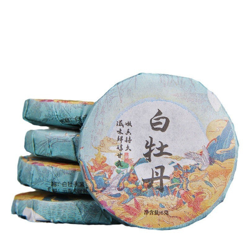 500g White Peony Thin Tea Cake Yunnan Aged White Tea Cake High Mountain Main image