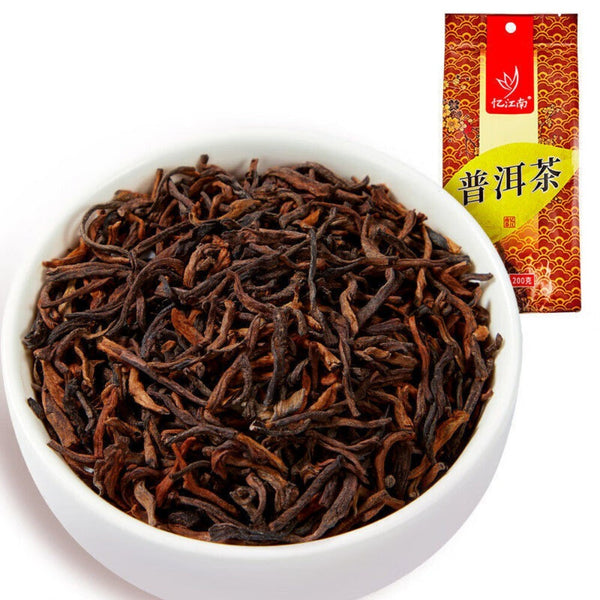 Yunnan Premium Pu-erh Tea Bags 200g Rich Red-Brown Full-Bodied Flavor